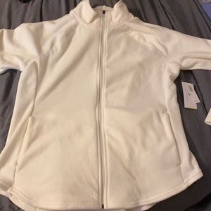NWT White Fleece Jacket